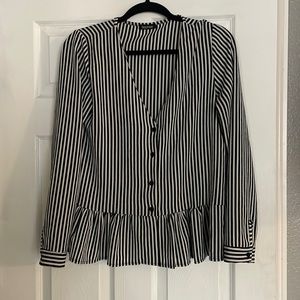 Black and white dress shirt